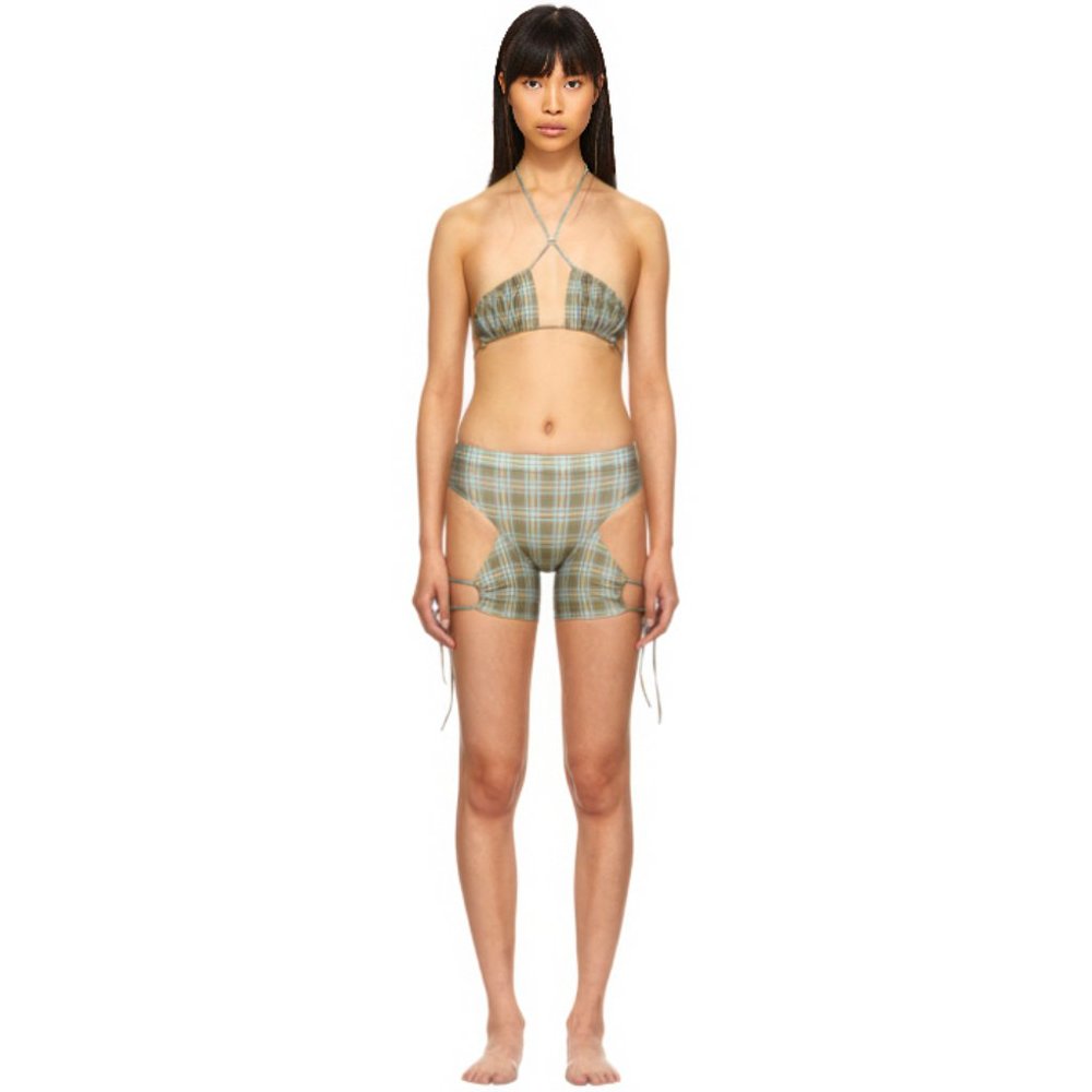 Charlotte Knowles Green Ntica Bikini Rare Sold Out SMALL MSRP $525 SSENSE